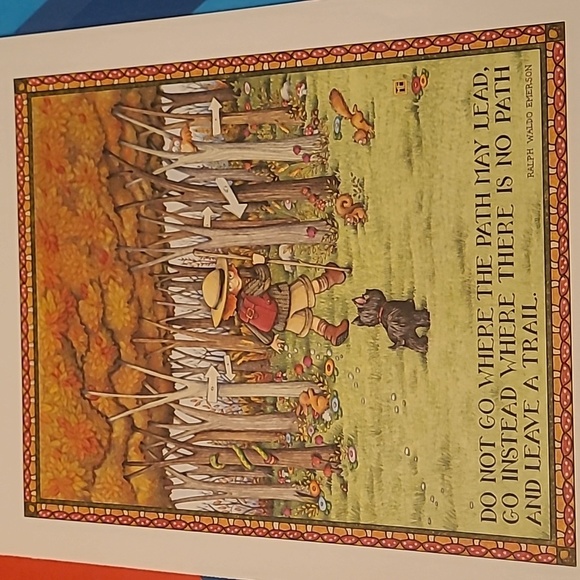 Do Not Go Where The Path May Lead, Go Instead …Mary Engelbreit Print - Picture 2 of 4